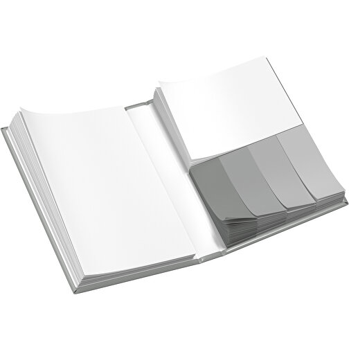 Hardcover Haftnotiz-Set Ana , grau, Papier, 10,50cm x 1,50cm x 7,50cm (Länge x Höhe x Breite), Bild 3