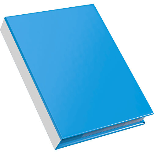 Hardcover Haftnotiz-Set Ana , himmelblau / weiss, Papier, 10,50cm x 1,50cm x 7,50cm (Länge x Höhe x Breite), Bild 2