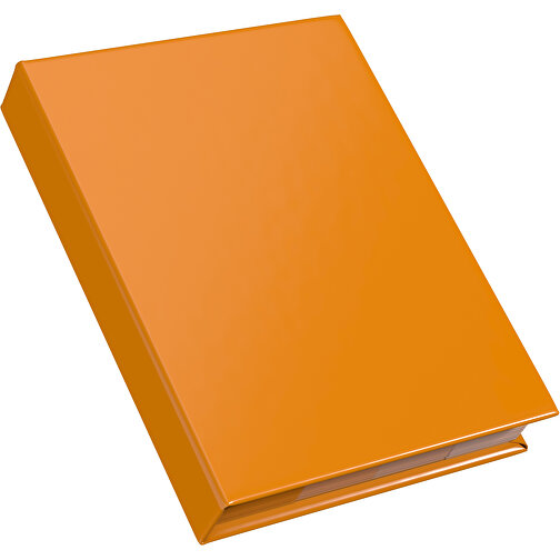 Hardcover Haftnotiz-Set Ana , kürbisorange, Papier, 10,50cm x 1,50cm x 7,50cm (Länge x Höhe x Breite), Bild 2