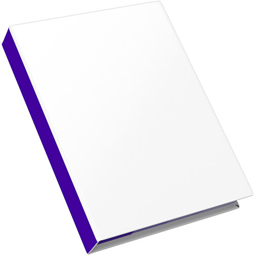 Hardcover Haftnotiz-Set Steffen , weiss / violet, Papier, 10,50cm x 1,80cm x 7,50cm (Länge x Höhe x Breite), Bild 2