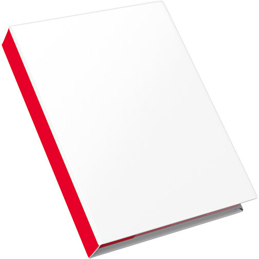 Hardcover Haftnotiz-Set Steffen , weiss / ampelrot, Papier, 10,50cm x 1,80cm x 7,50cm (Länge x Höhe x Breite), Bild 2