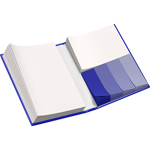 Hardcover Haftnotiz-Set Steffen , blau / weiss, Papier, 10,50cm x 1,80cm x 7,50cm (Länge x Höhe x Breite), Bild 3