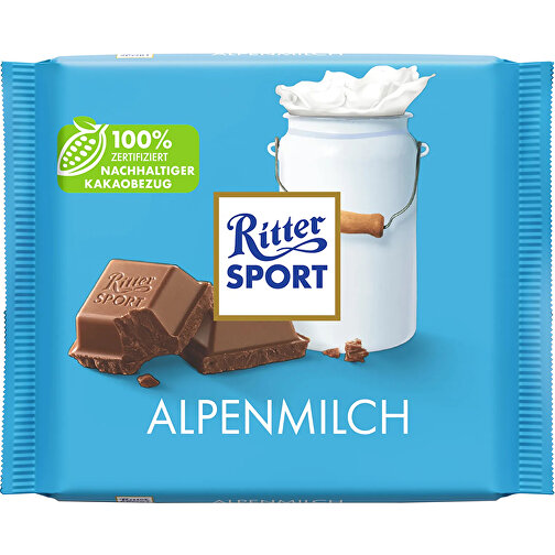 Ritter Sport Tafel In Vollkartonage , Ritter Sport, Karton, 1,50cm x 9,60cm x 10,00cm (Länge x Höhe x Breite), Bild 2