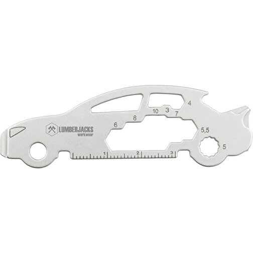 ROMINOX® Key Tool Car / Auto (18 Funktionen) Große Helden , Edelstahl, 7,50cm x 0,23cm x 2,50cm (Länge x Höhe x Breite), Bild 9