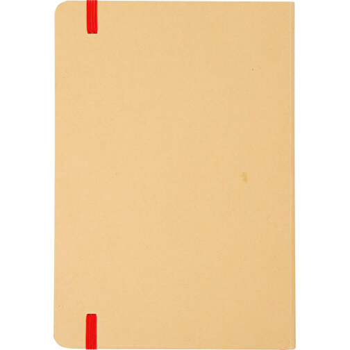 Nelida A5 Hardcover Notizbuch Aus Recyceltem Karton , rot, FSC certified paper, 21,00cm x 14,50cm (Länge x Breite), Bild 4