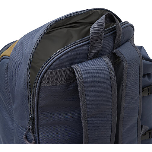 Picknick-Rucksack SMART TRIP , blau, braun, 600 / 300 Polyester / Kunststoff / Baumwolle, 43,00cm x 19,00cm x 37,00cm (Länge x Höhe x Breite), Bild 9