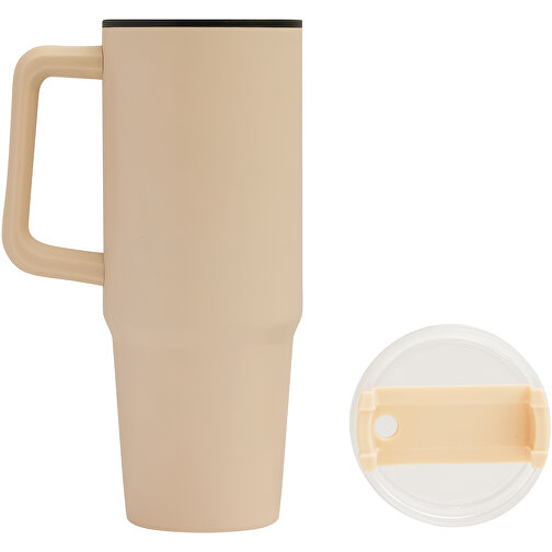 Trinkbecher DRINK ULTY , beige, Edelstahl / Silikon / Kunststoff, 24,00cm (Länge), Bild 7