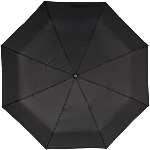 Vollautomatischer Windproof-Taschenschirm MISTRAL , schwarz, Metall / Fiberglas / Polyester, 73,00cm (Länge), Bild 2