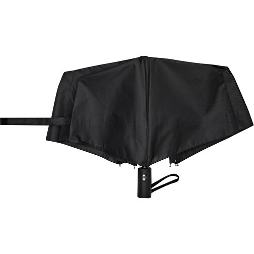 Vollautomatischer Windproof-Taschenschirm MISTRAL , schwarz, Metall / Fiberglas / Polyester, 73,00cm (Länge), Bild 4