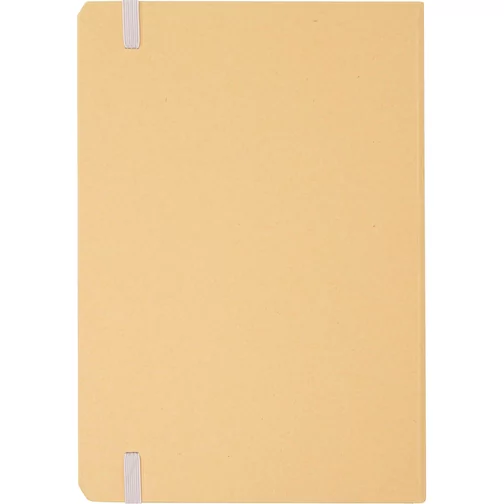 Blocco note formato A5 con copertina rigida di cartone riciclato Nelida, Immagine 4