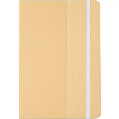 Blocco note formato A5 con copertina rigida di cartone riciclato Nelida, Immagine 3