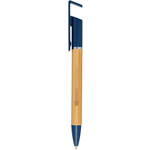 Delfina Stift Smartphoneständer , ozeanblau, FSC certified bamboo, 14,70cm (Länge), Bild 4