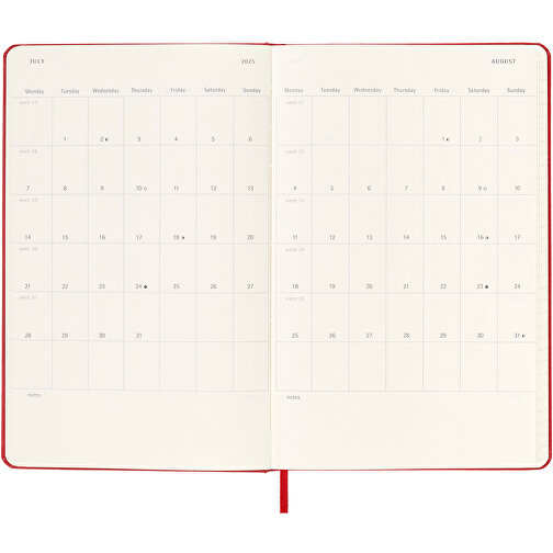 Moleskine Hardcover 12 måneders dagskalender, Billede 7