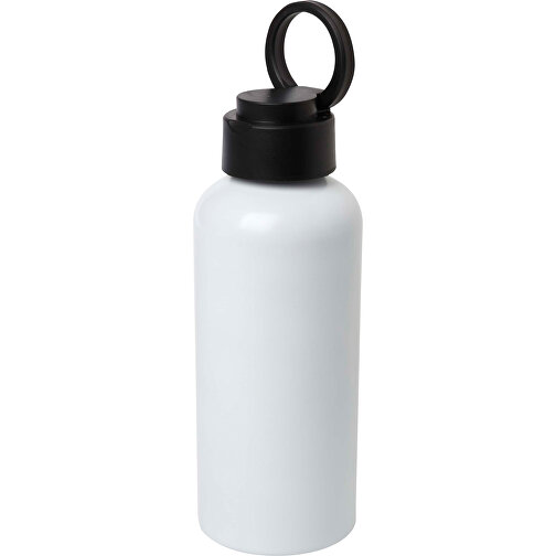 Trinity 600 Ml RCS-zertifizierte Wasserflasche Aus Recyceltem Aluminium Mit RPET-Deckel , weiss, Recycled Aluminium, Recycelter PP Kunststoff, 7,30cm x 19,30cm x 7,30cm (Länge x Höhe x Breite), Bild 6