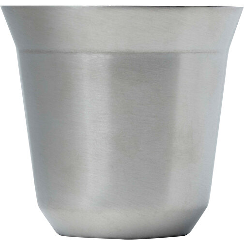 Duo 80 Ml RCS-zertifiziertes Espressotassen Set Aus Edelstahl , silber, 91% RCS certified recycled stainless steel, 6,20cm x 6,00cm x 6,20cm (Länge x Höhe x Breite), Bild 4