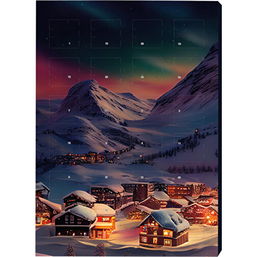 Marken Wand Adventskalender , Vollkartonhülle, weiss, 1,00cm x 34,50cm x 24,40cm (Länge x Höhe x Breite), Bild 1