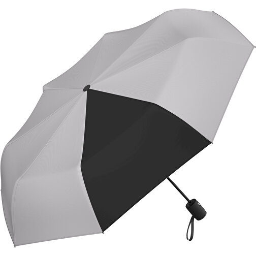 Regenschirm AOC Hamburg , hellgrau / schwarz, 100% Polyester Pongee, 30,00cm (Länge), Bild 1