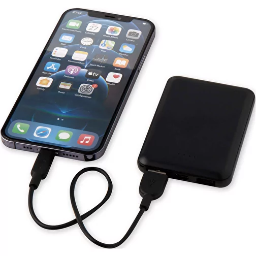 Power bank da 5000 mAh di Tipo C in plastica riciclata Asama, Immagine 6