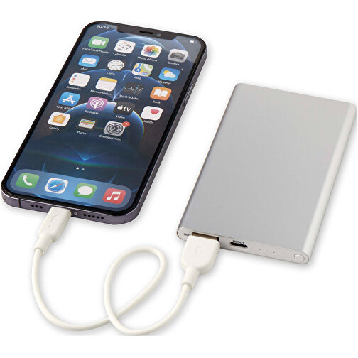 Pep 4000 mAh Type-C powerbank lavet af genanvendt aluminium, Billede 7