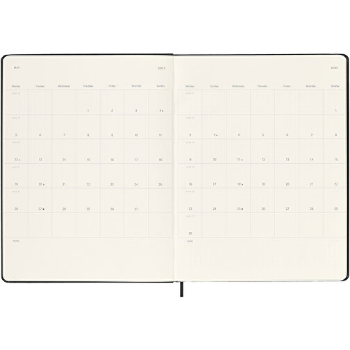 Moleskine Indbundet 12 måneders ugekalender XL, Billede 7