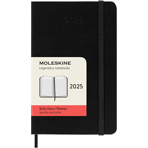 Moleskine Calendario giornaliero 12 mesi con copertina rigida, formato tascabile, Immagine 1