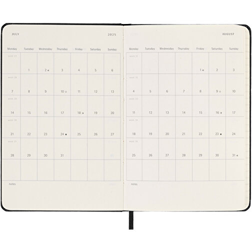 Moleskine Hardcover 12 Monate Tageskalender , Pocket-Format , schwarz, FSC certified paper, 14,00cm x 9,00cm (Länge x Breite), Bild 7