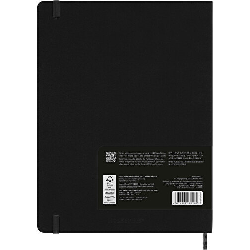 Moleskine 12 Monate Smart Planner Pro XL , schwarz, PP Kunststoff, FSC certified paper, 19,00cm x 25,00cm x 2,40cm (Länge x Höhe x Breite), Bild 3