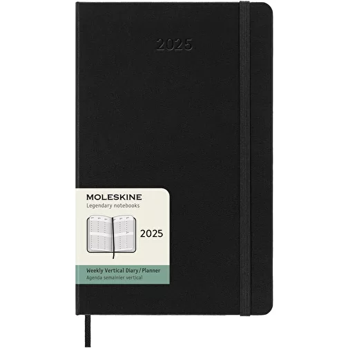 Moleskine L hard cover 12 måneders lodret kalender, Billede 1