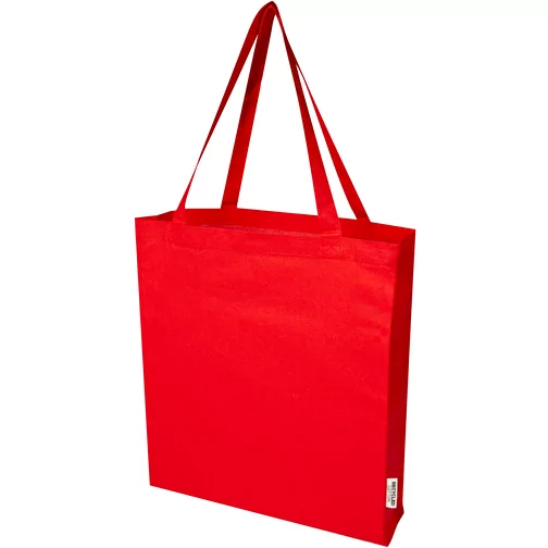 Tote bag a soffietto in cotone riciclato certificato GRS da 140 g/m² Madras, Immagine 1