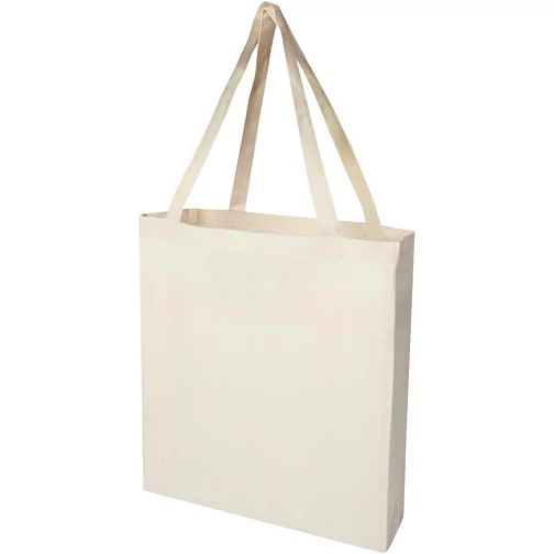 Tote bag a soffietto in cotone riciclato certificato GRS da 140 g/m² Madras, Immagine 1