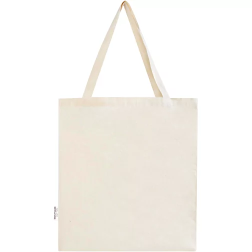 Tote bag a soffietto in cotone riciclato certificato GRS da 140 g/m² Madras, Immagine 4