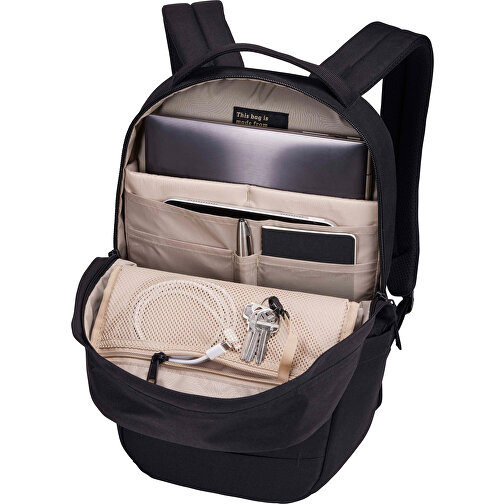 Case Logic Invigo 14' Recycelter Laptop-Rucksack , schwarz, Recyceltes Polyester, 41,00cm x 16,50cm x 27,50cm (Länge x Höhe x Breite), Bild 6