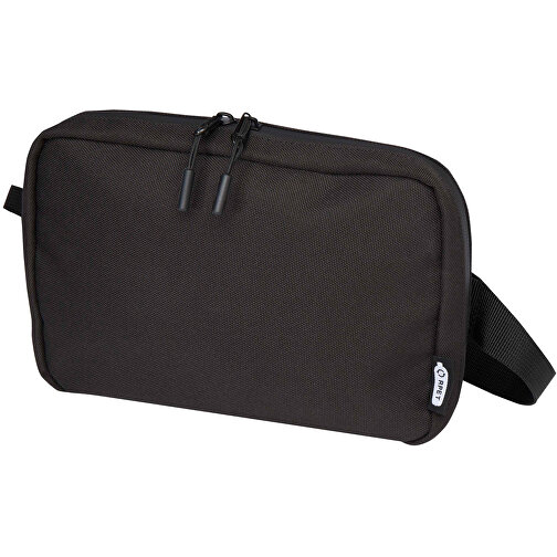 Roam GRS Recycelte Modulare Kulturtasche , schwarz, 900D GRS zertifiziertes recyceltes Polyester, 23,50cm x 16,00cm x 5,50cm (Länge x Höhe x Breite), Bild 1