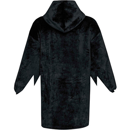 Denali GRS Hoodie-Decke , schwarz, Sherpa 100% GRS zertifiziertes recyceltes Polyester, 190 g/m2, 100,00cm x 75,00cm (Länge x Breite), Bild 4