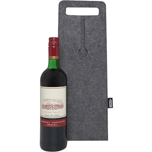 Bolsa de vino Felta 75cl de fieltro reciclado GRS, Imagen 5