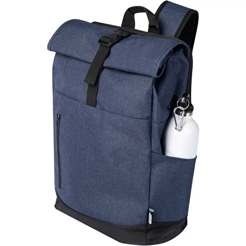 Sac à dos Hoss recyclé GRS avec rabat enroulable pour ordinateur portable de 15,6' 12L, Image 5