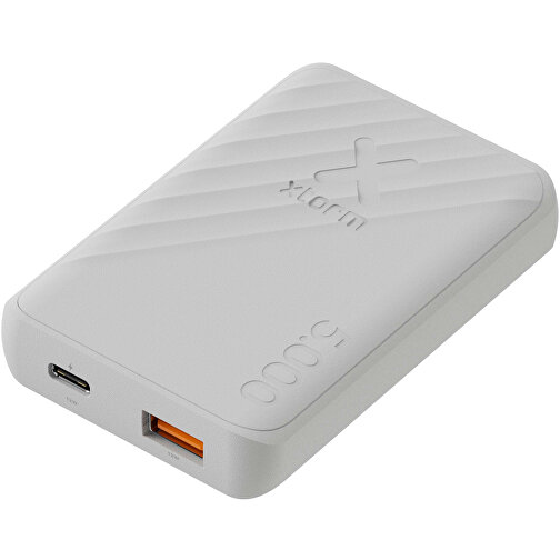 Xtorm Go2 12 W 5000 MAh Schnelllade-Powerbank , weiss, Recycelter ABS Kunststoff, 9,35cm x 1,55cm x 6,30cm (Länge x Höhe x Breite), Bild 7