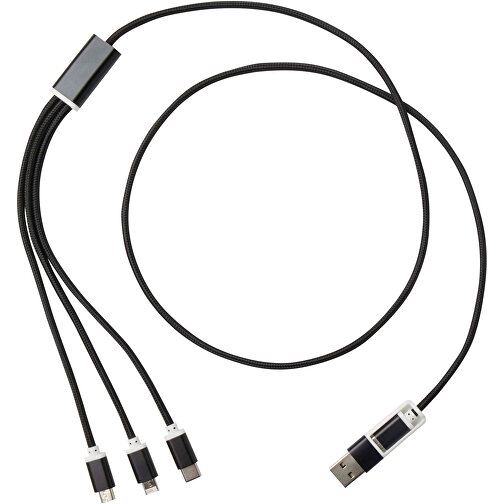 Versátil cable de carga 5 en 1 fabricado en aluminio reciclado, Imagen 3