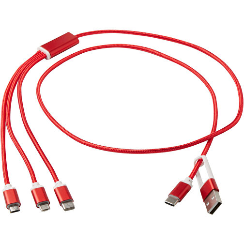 Versátil cable de carga 5 en 1 fabricado en aluminio reciclado, Imagen 6