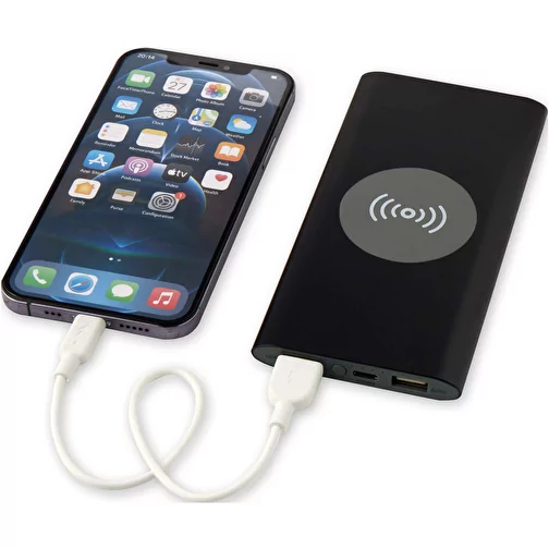 Power bank wireless da 8000 mAh Type C in alluminio riciclato Juice, Immagine 7