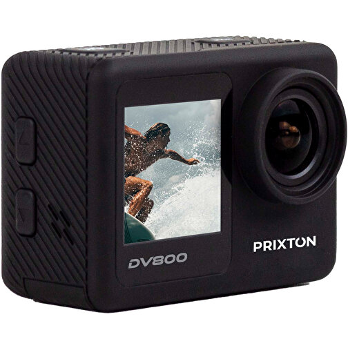 Prixton DV800 Caméra d\'action à double écran 5K, Image 3