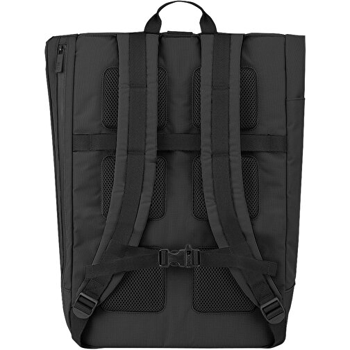 Moleskine Metro Rolltop Rucksack , schwarz, Rilsan® Polyamid, 32,00cm x 19,70cm x 13,00cm (Länge x Höhe x Breite), Bild 4