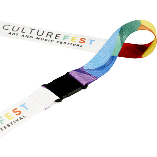 Lanyard Lois Sublimation RPET avec fermeture de sécurité, Image 4