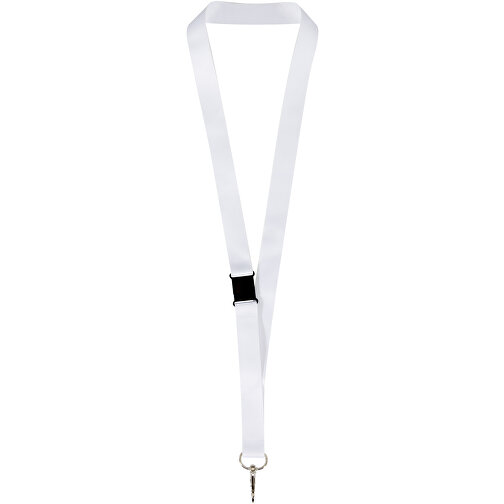 Lois Sublimation RPET-Lanyard Mit Sicherheitsverschluss , weiss, Polyester, Recycled PET, 90,00cm x 1,00cm (Länge x Breite), Bild 3