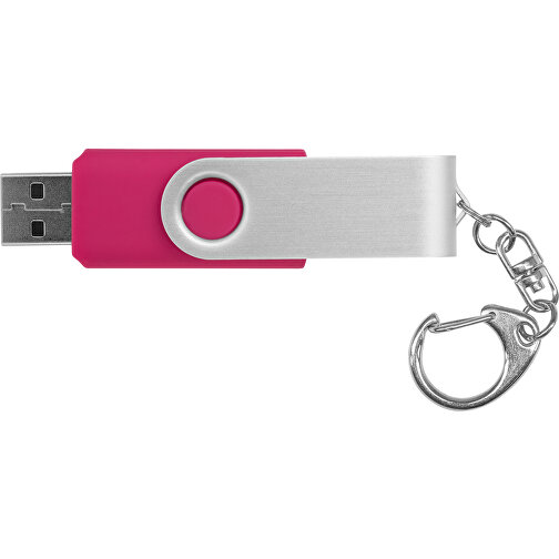 Rotate Mit Schlüsselanhänger USB-Stick , magenta MB , 65 GB , Kunststoff, Aluminium MB , 5,80cm x 1,90cm x 1,00cm (Länge x Höhe x Breite), Bild 4