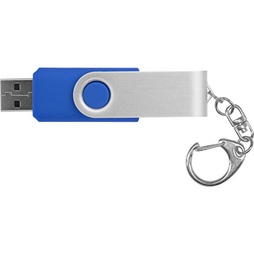 Rotate Mit Schlüsselanhänger USB-Stick , mittelblau MB , 65 GB , Kunststoff, Aluminium MB , 5,80cm x 1,90cm x 1,00cm (Länge x Höhe x Breite), Bild 4