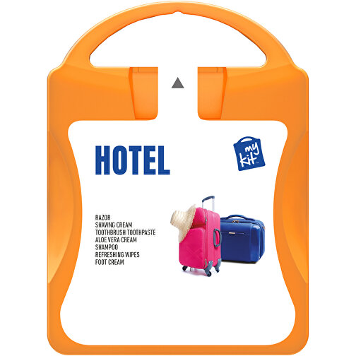 MyKit Hotel , orange, PP Kunststoff, 10,00cm x 13,40cm x 3,00cm (Länge x Höhe x Breite), Bild 2