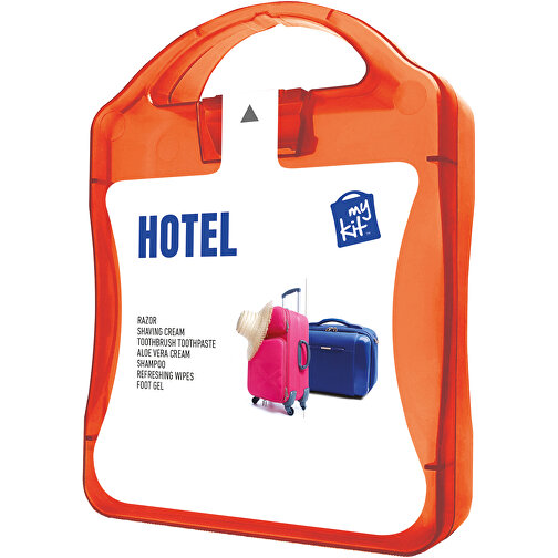 MyKit Hotel , rot, PP Kunststoff, 10,00cm x 13,40cm x 3,00cm (Länge x Höhe x Breite), Bild 1