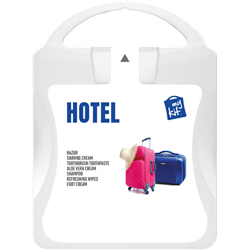 MyKit Hotel , weiss, PP Kunststoff, 10,00cm x 13,40cm x 3,00cm (Länge x Höhe x Breite), Bild 2