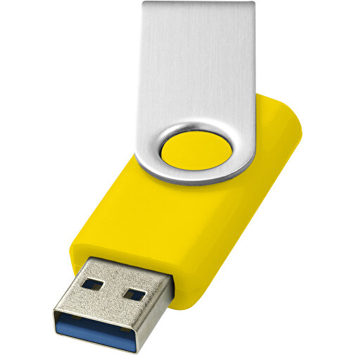 Rotate-basic USB-Stick 3.0 , gelb MB , 65 GB , Kunststoff, Aluminium MB , 5,80cm x 1,90cm x 1,00cm (Länge x Höhe x Breite), Bild 1